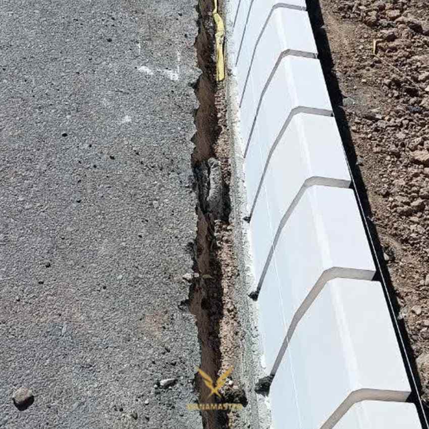 سنگ جدول خیابان رنگ سفید سایز 12.5*24.5*40 — تصویر ۳