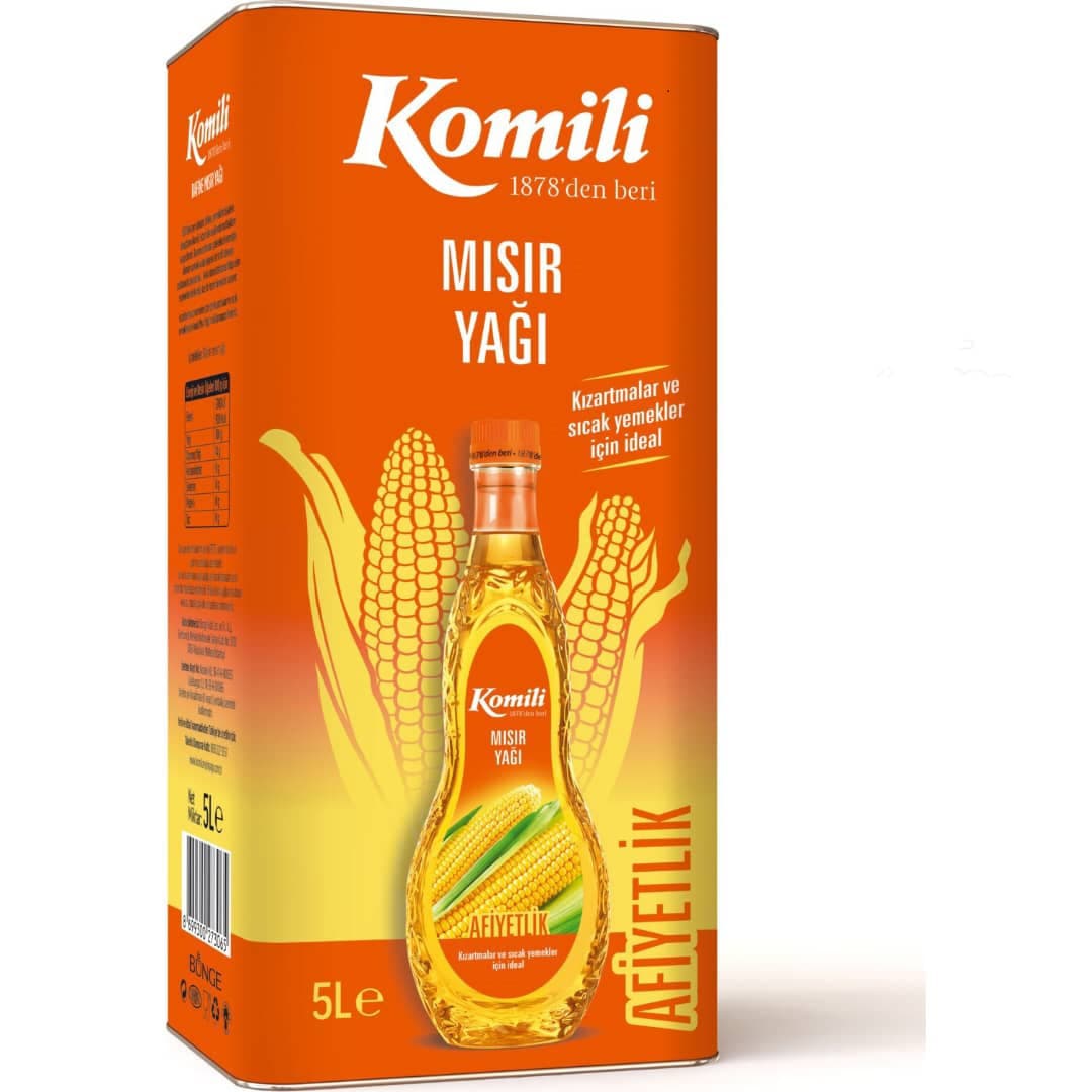 روغن ذرت komili کومیلی 5 لیتری