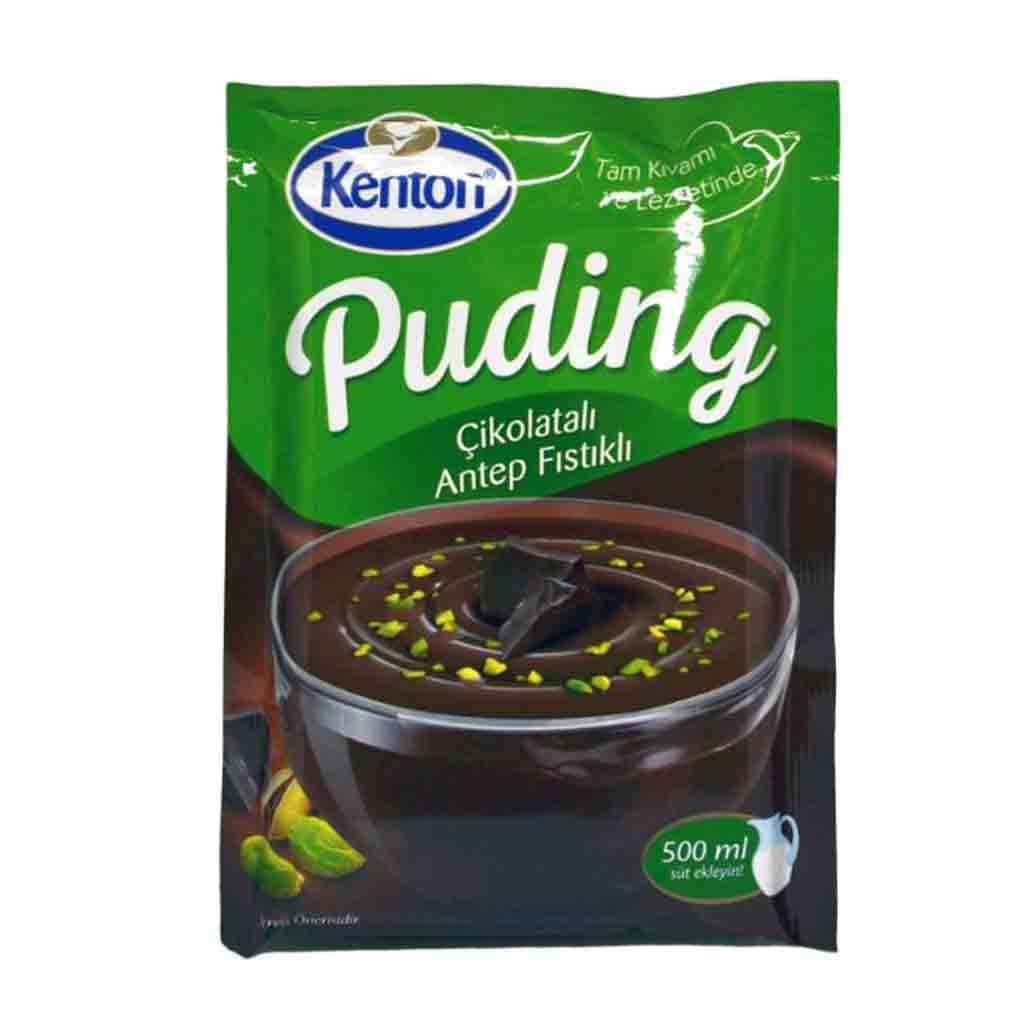 پودینگ کنتون kenton با طعم شکلات و پسته 100 گرمی