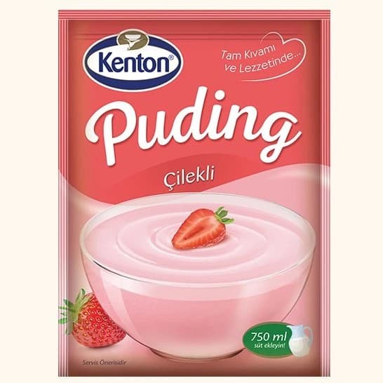 پودینگ کنتون kenton با طعم توت فرنگی 125 گرمی — تصویر ۲