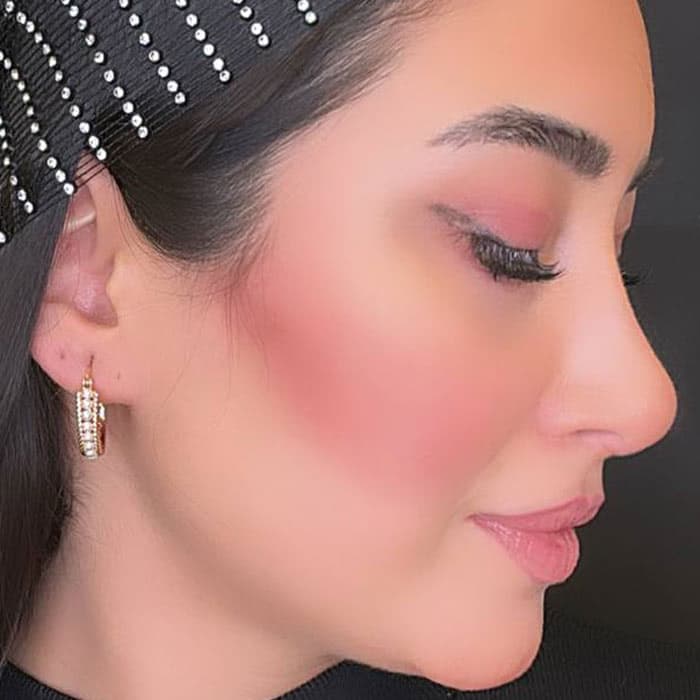 گوشواره دخترانه مینیمال مرواریدی ژوپینگ رنگ طلایی