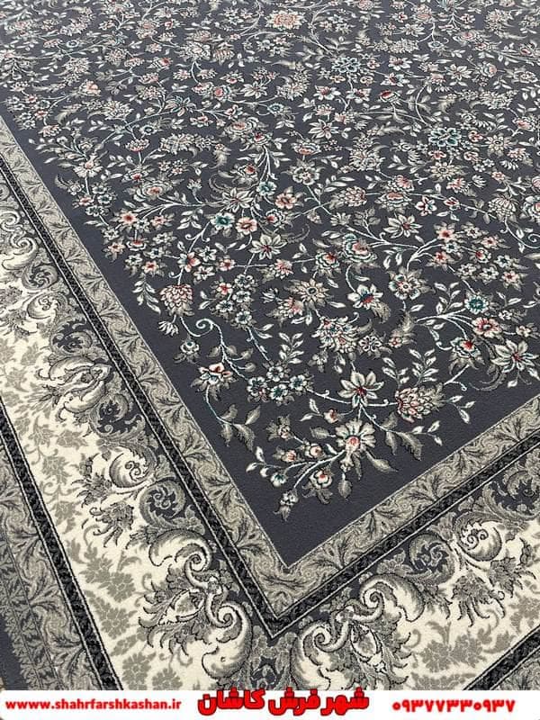 فرش ۷۰۰ شانه نخ ورژن طرح اوستا دودی — تصویر ۴