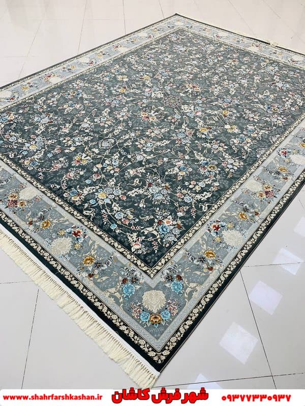 فرش افشان دودی 1200 شانه طرح مهدیسا