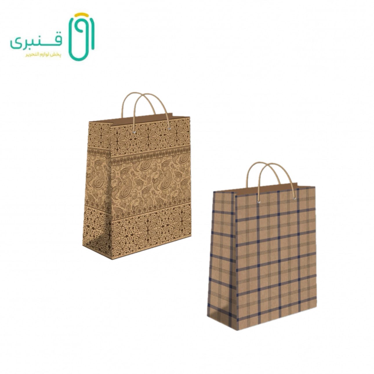ساک دستی کرافت چاپدار سایز 5 (24*32) آذین