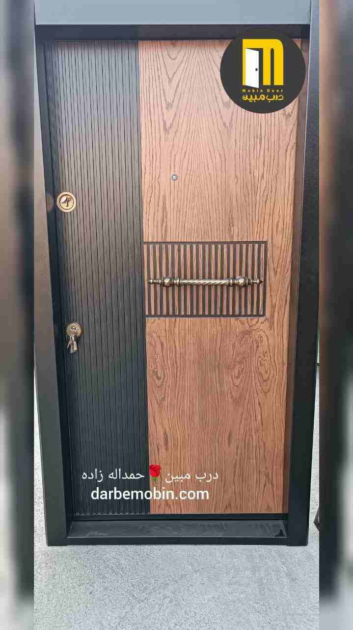 درب ضدسرقت ترکیبی بلوط مدرن CNC رنگ