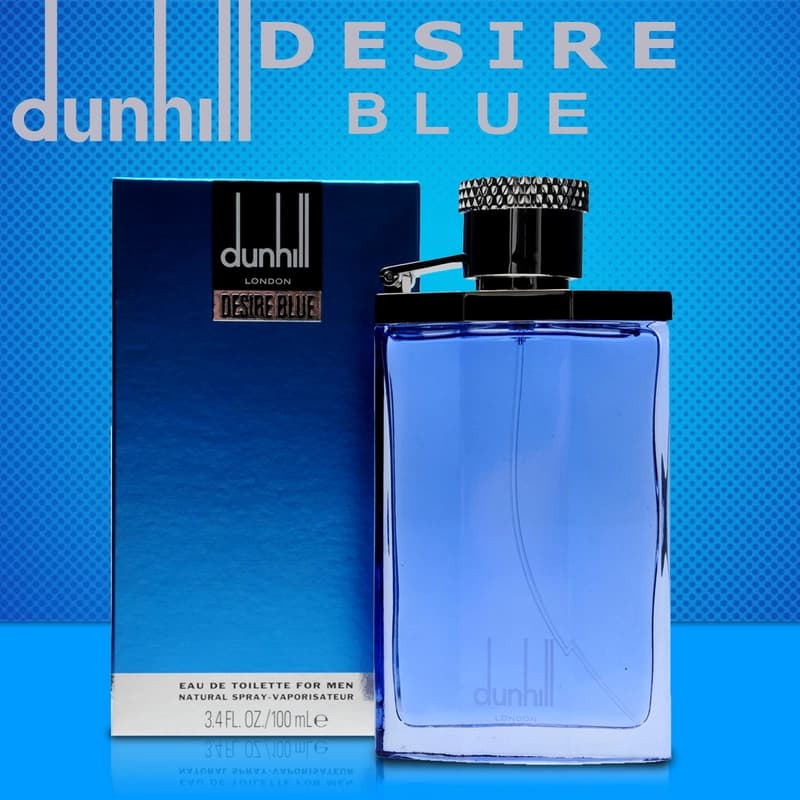 عطر ادکلن دانهیل آبی – دیزایر بلو مردانه اصل — تصویر ۵