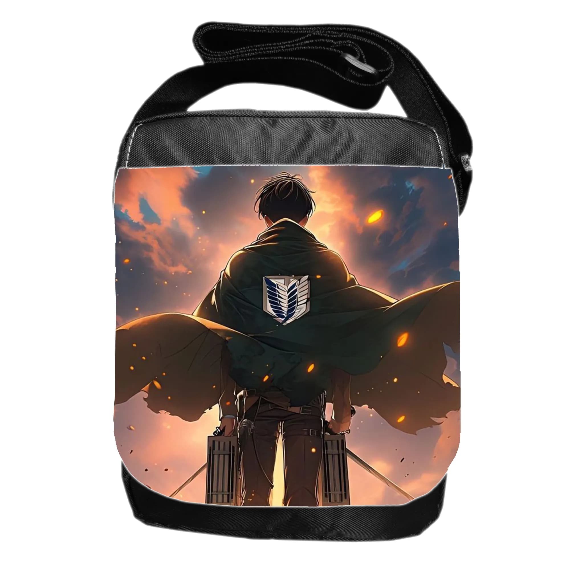 کیف دوشی طرح انیمه attack on titan کد 50 — تصویر ۲