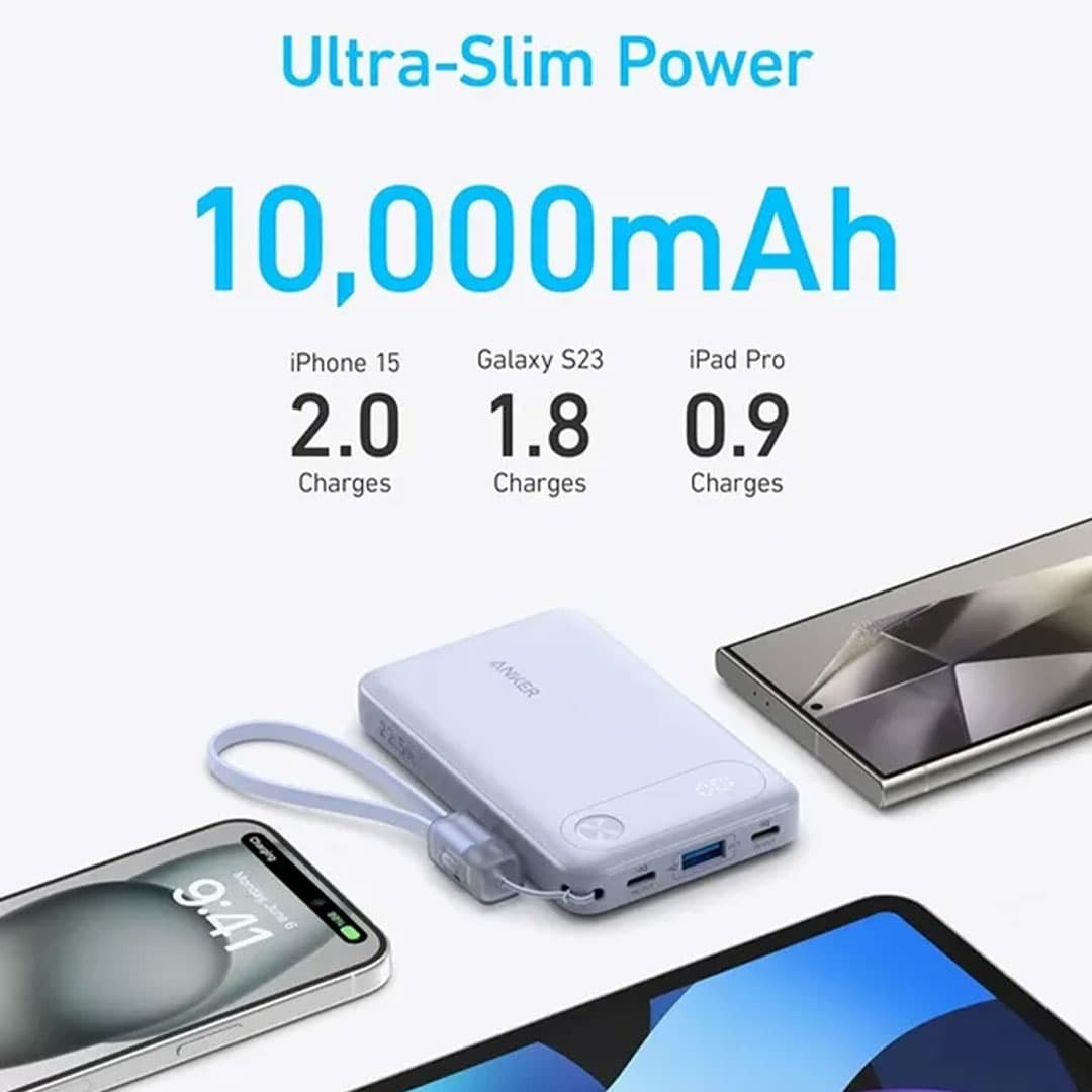 پاوربانک انکر مدل A1257 ظرفیت 10000 میلی آمپر ساعت توان 22.5 وات — تصویر ۱۲