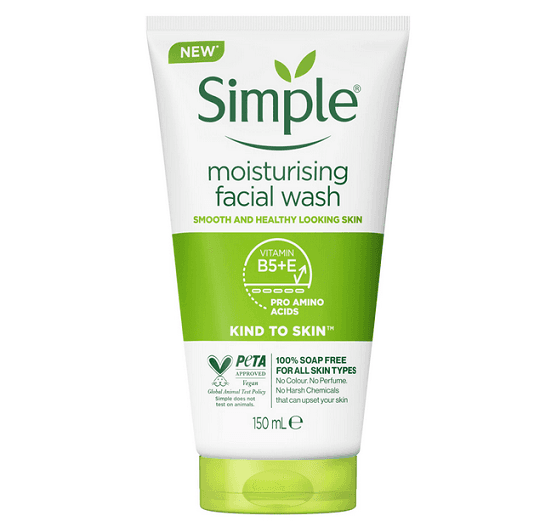 ژل شستشو صورت moisturising سیمپل