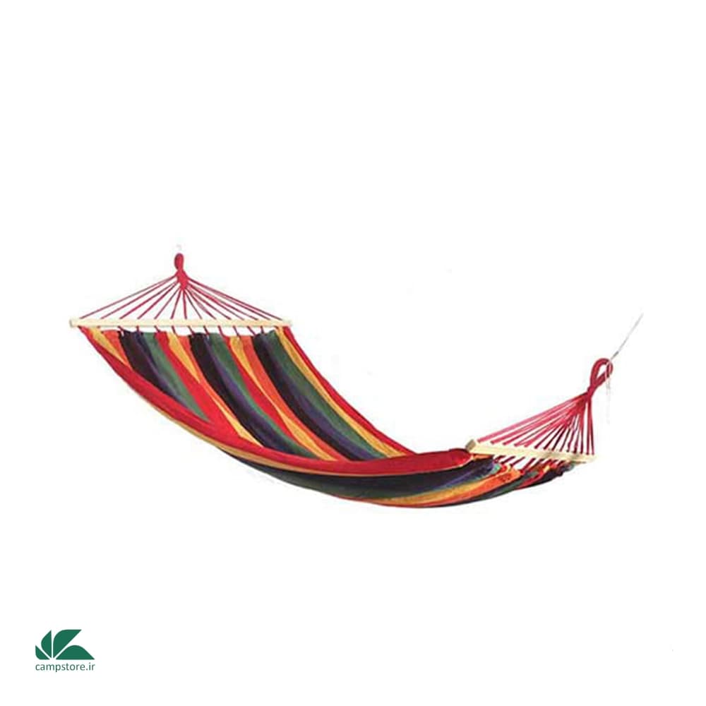 تخت آویز (ننو) کنفی چوبدار دو نفره — تصویر ۴
