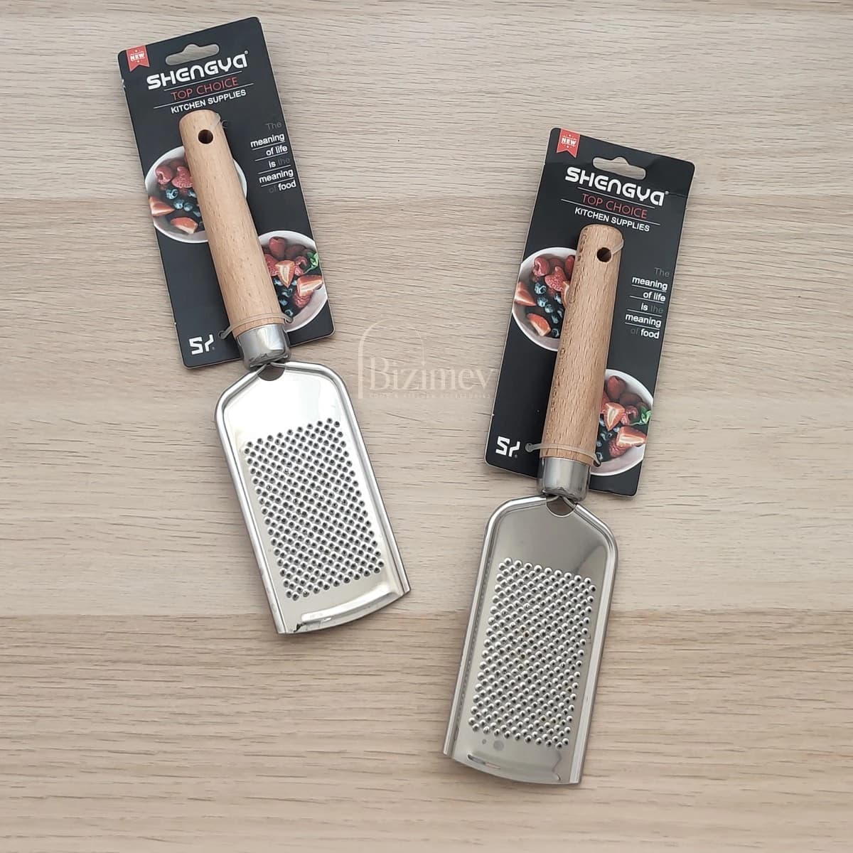 رنده ریز ( سیر ) دسته چوبی شنگیا