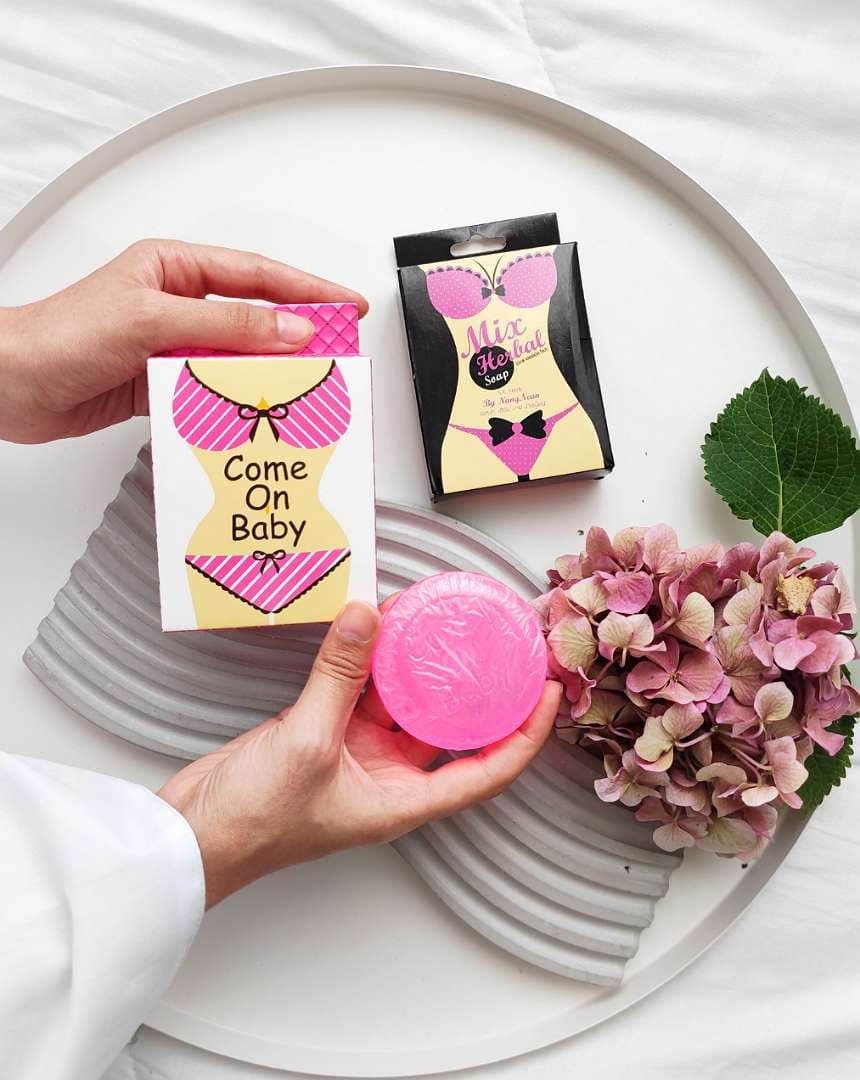 صابون گیاهی روشنکننده اندام خصوصی و بدن Mix Herbal Soap — تصویر ۳