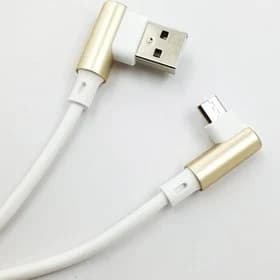 کابل میکرو یو اس بی KingStar K90A 2.1A 1.2m دو سر L ا KingStar K90 A 2.1A 1.2m MicroUSB cable — تصویر ۵