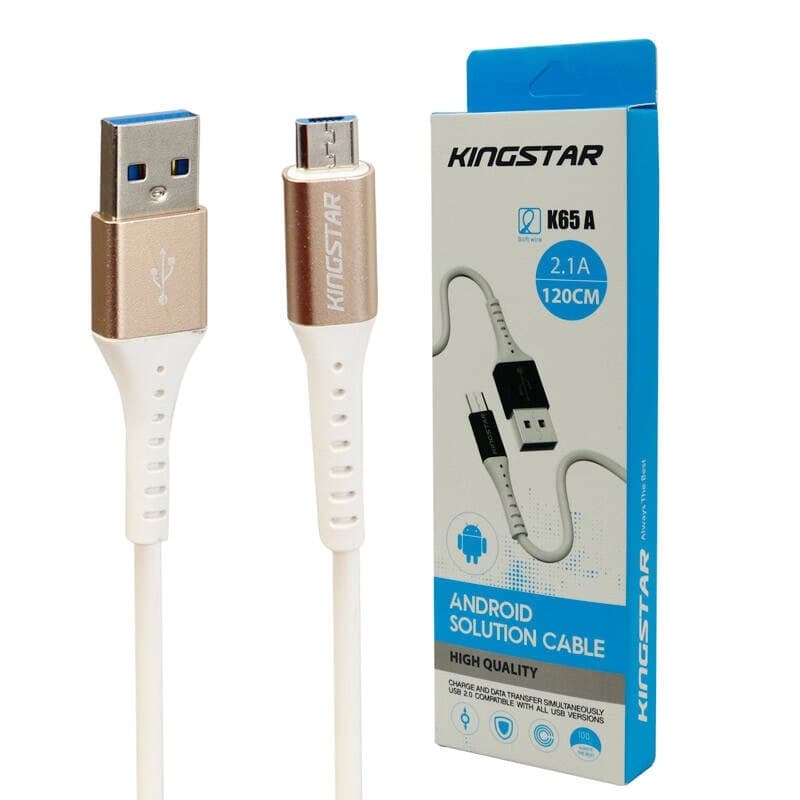 کابل MicroUSB کینگ استار مدل K65A — تصویر ۳