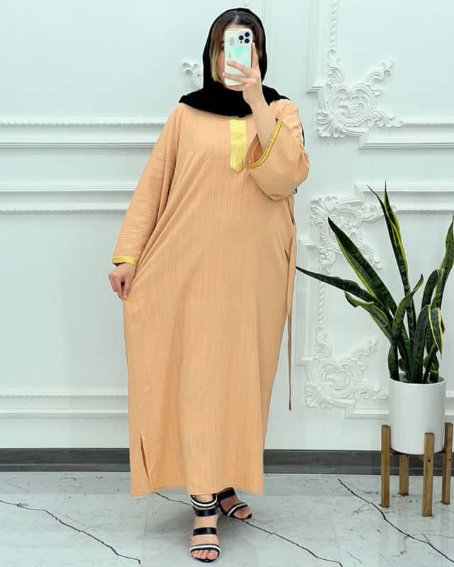 پیراهن کراش کتیبه طلایی 3982 — تصویر ۵