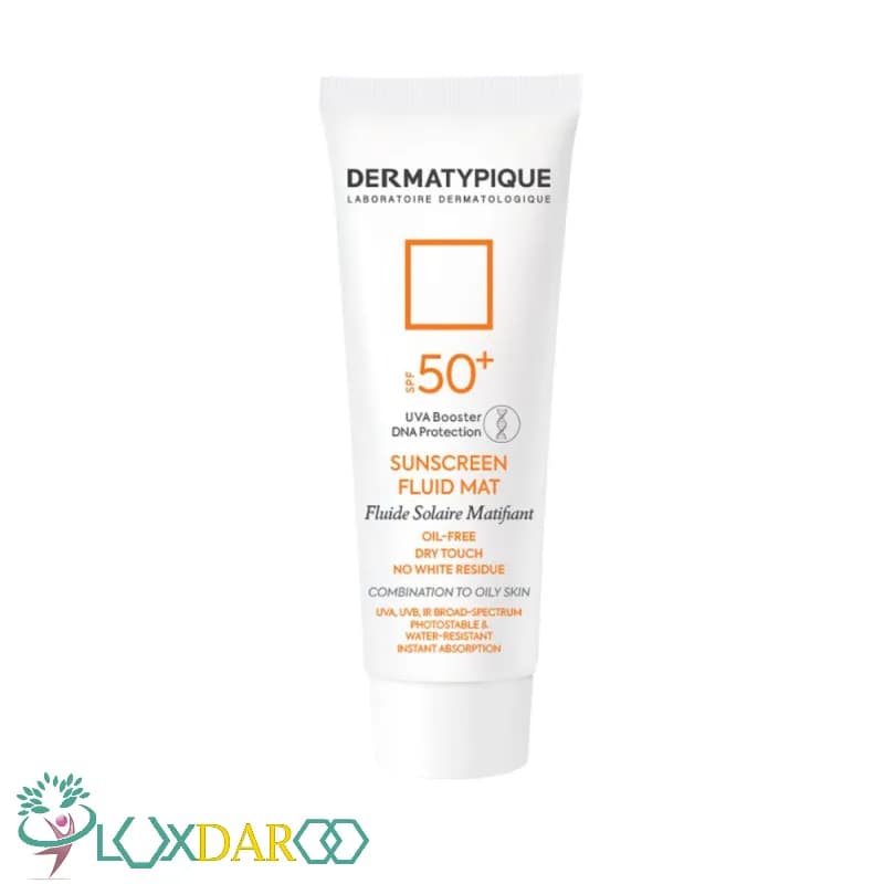درماتیپیک ضد آفتاب بی رنگ پوست چرب SPF50 — تصویر ۴