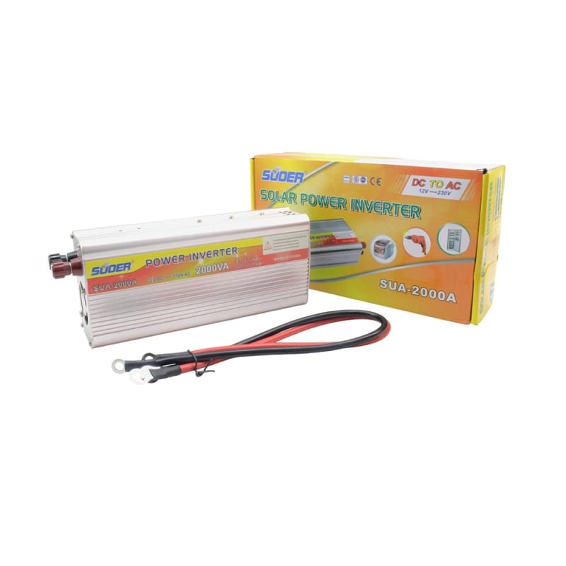 اینورتر (مبدل 12VDC به 220VAC) سوئیچینگ 12V 2000W مارک SUOER — تصویر ۲