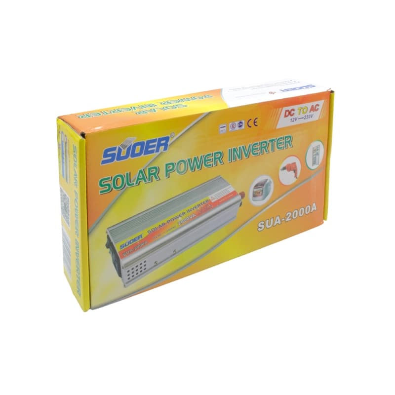 اینورتر (مبدل 12VDC به 220VAC) سوئیچینگ 12V 2000W مارک SUOER — تصویر ۳