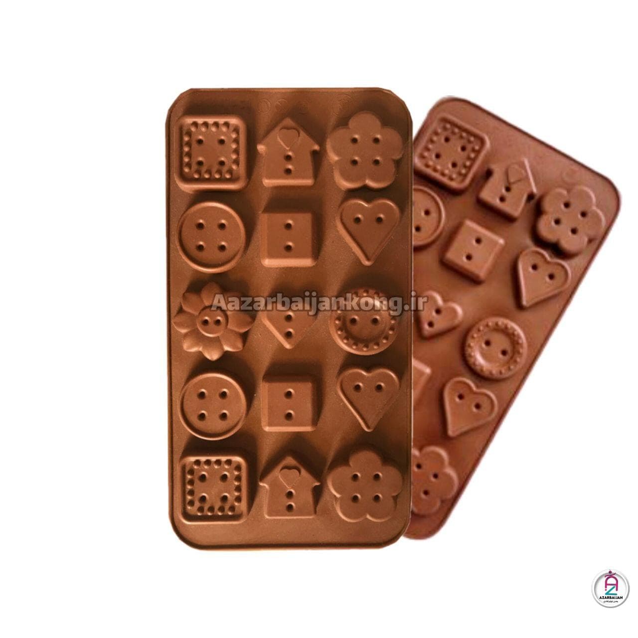 قالب سیلیکون شکلات دکمه