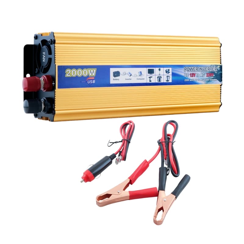 اینورتر (مبدل 12VDC به 220VAC) سوئیچینگ 12V-2000W مارک T-SOLAR