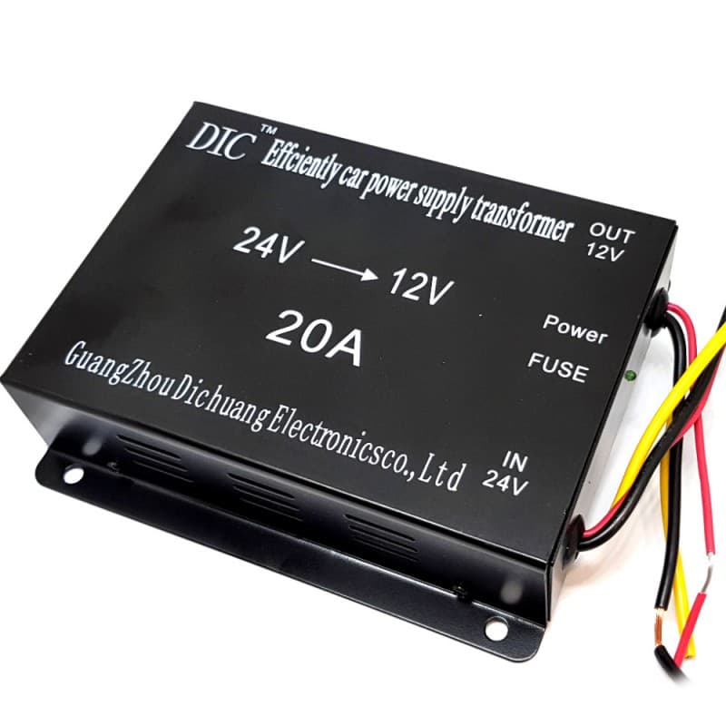کانورتر برق خودرو 24V To 12V 20A