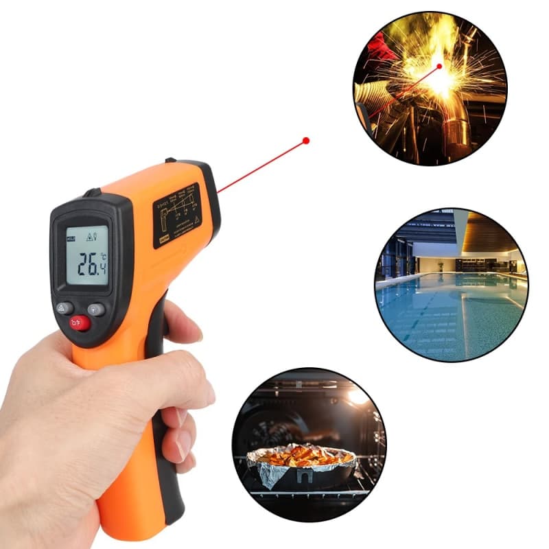 دماسنج – ترمومتر لیزری غیر تماسی GM320 — تصویر ۵