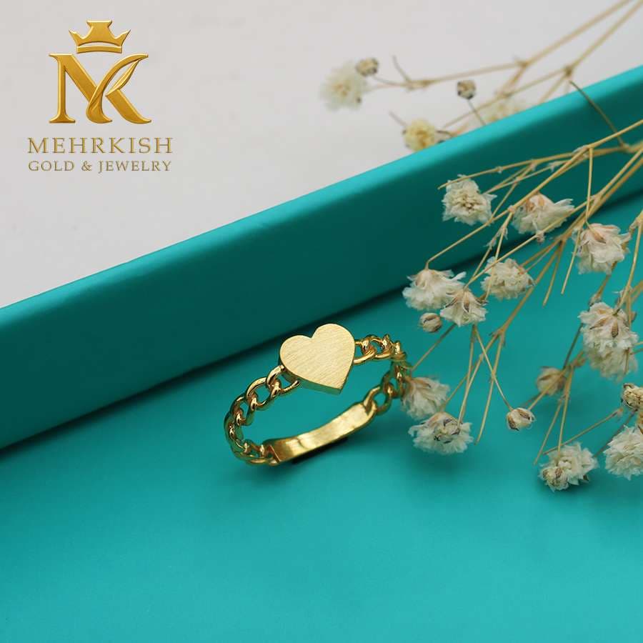 انگشتر مینیمال قلب کد 7553