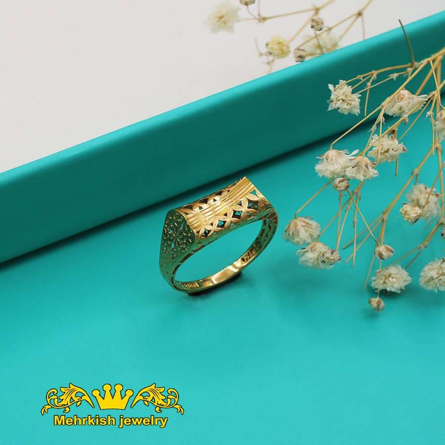 انگشتر تراش عیار ۱۸ کد B-1075
