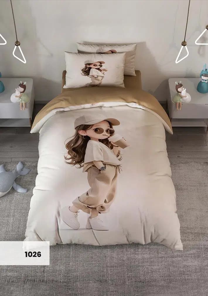 روتختی تک نفره کارینا کالکشن نوجوان سه بعدی کد 1026 (ملحفه تشک 120)