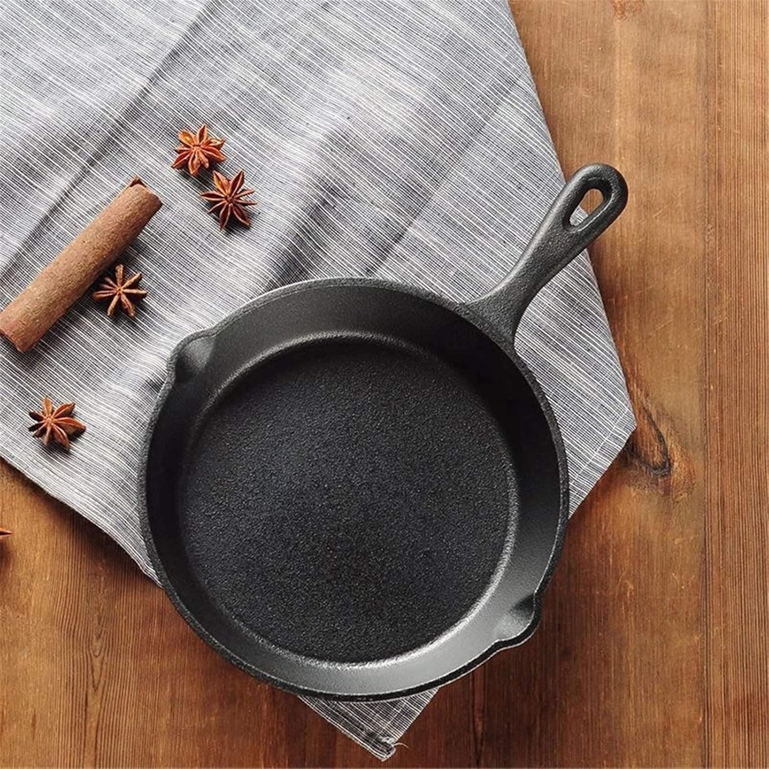تابه چدن دسته دار زیر بامبو وارداتی