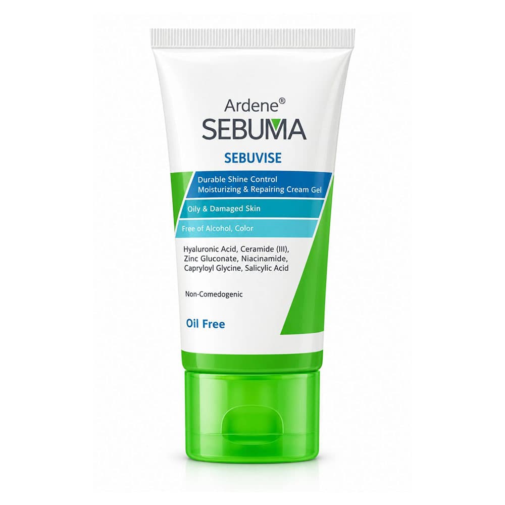 کرم ژل مرطوب کننده و بازسازی کننده آردن سبوما پوست چرب و آسیب دیده 40 گرم SEBUVISE ARDEN SEBUMA
