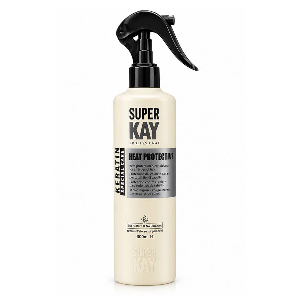 اسپری نرم کننده محافظ حرارتی حاوی کراتین 300 میل سوپر کی SUPER KAY HEAT GUARD