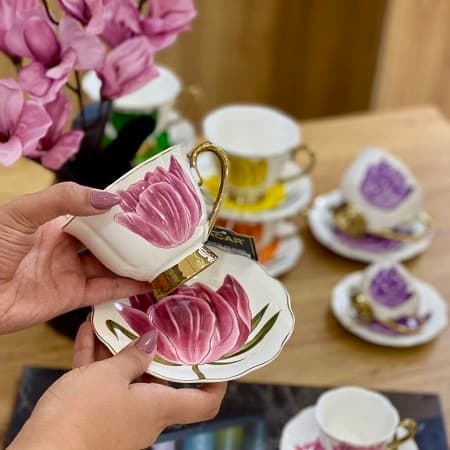 ست چایخوری و قهوه خوری tiffany آجار acar — تصویر ۴