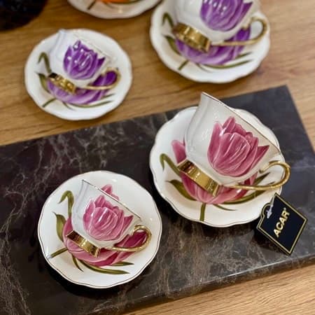 ست چایخوری و قهوه خوری tiffany آجار acar — تصویر ۶