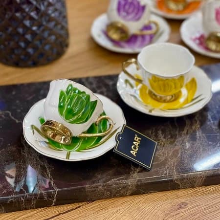 ست چایخوری و قهوه خوری tiffany آجار acar — تصویر ۵