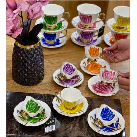 ست چایخوری و قهوه خوری tiffany آجار acar — تصویر ۲