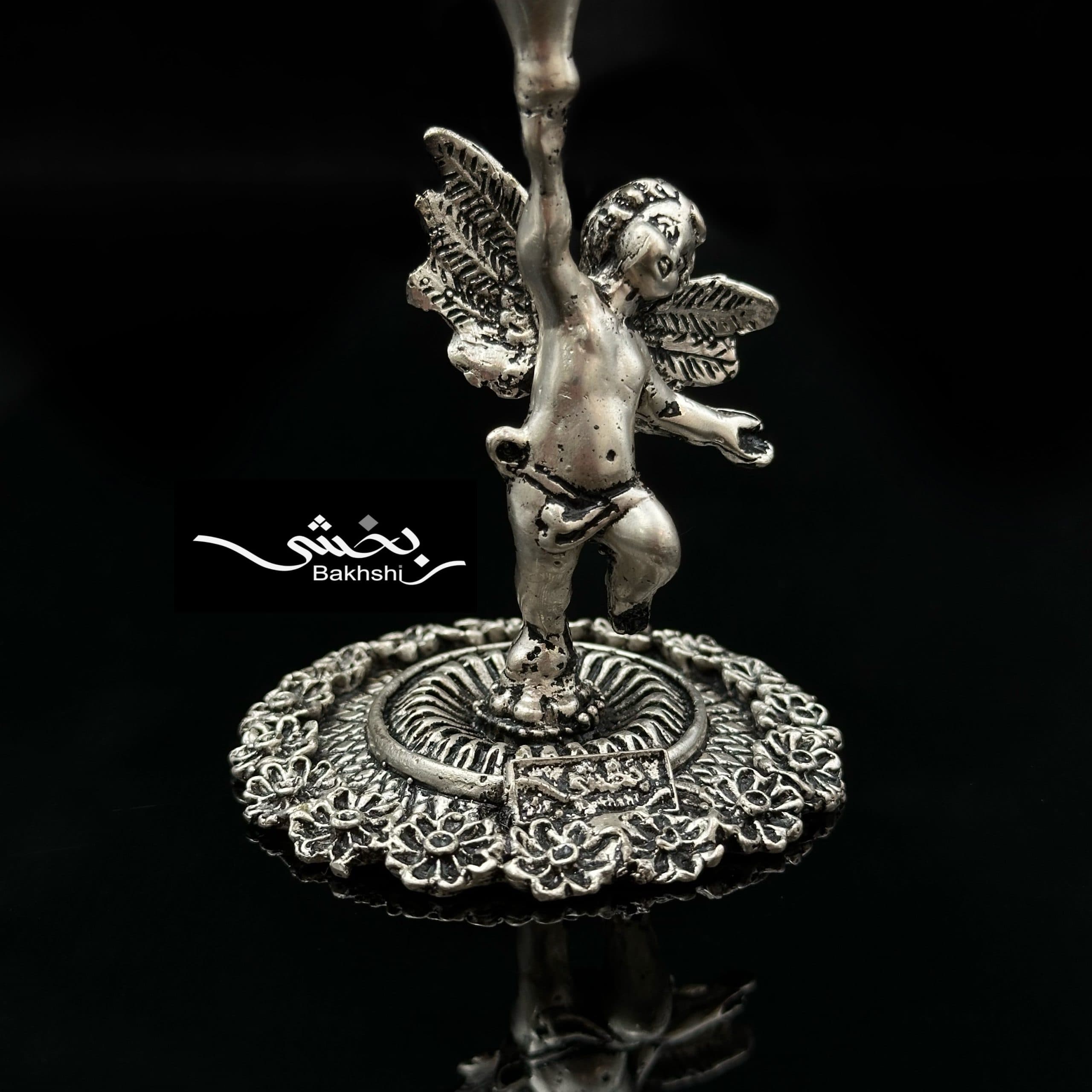 شیرینی خوری نقره پایه فرشته — تصویر ۴
