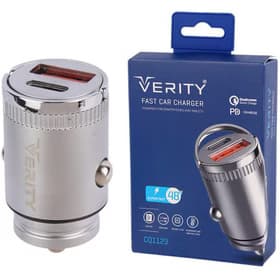 شارژر 48W فندکی وریتی مدل V-CQ1123 سوپر فست رنگ طوسی