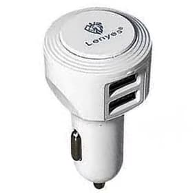 شارژر فندکی لنیس 38W مدل CA826 دو پورت USB-C + USB-A رنگ سفید — تصویر ۲