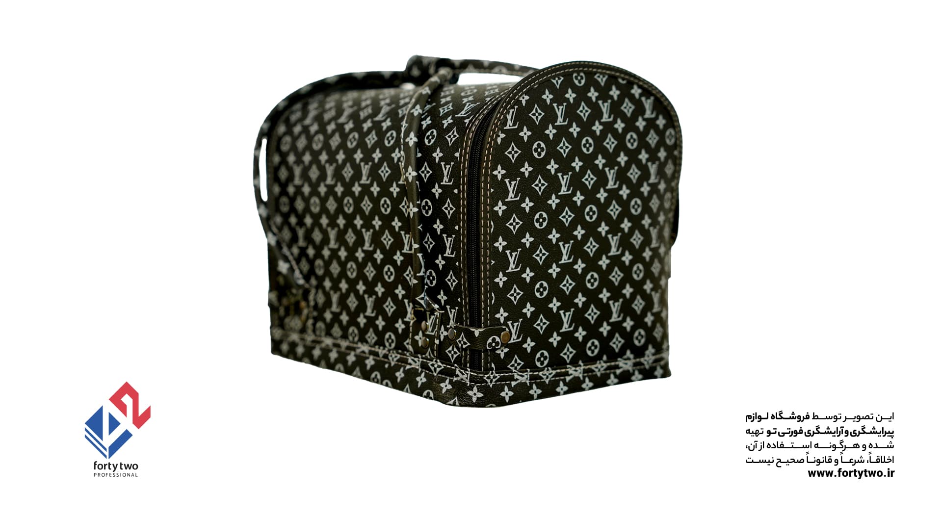 کیف جعبه ابزار آرایشگر LOUIS VUITTON مشکی — تصویر ۳