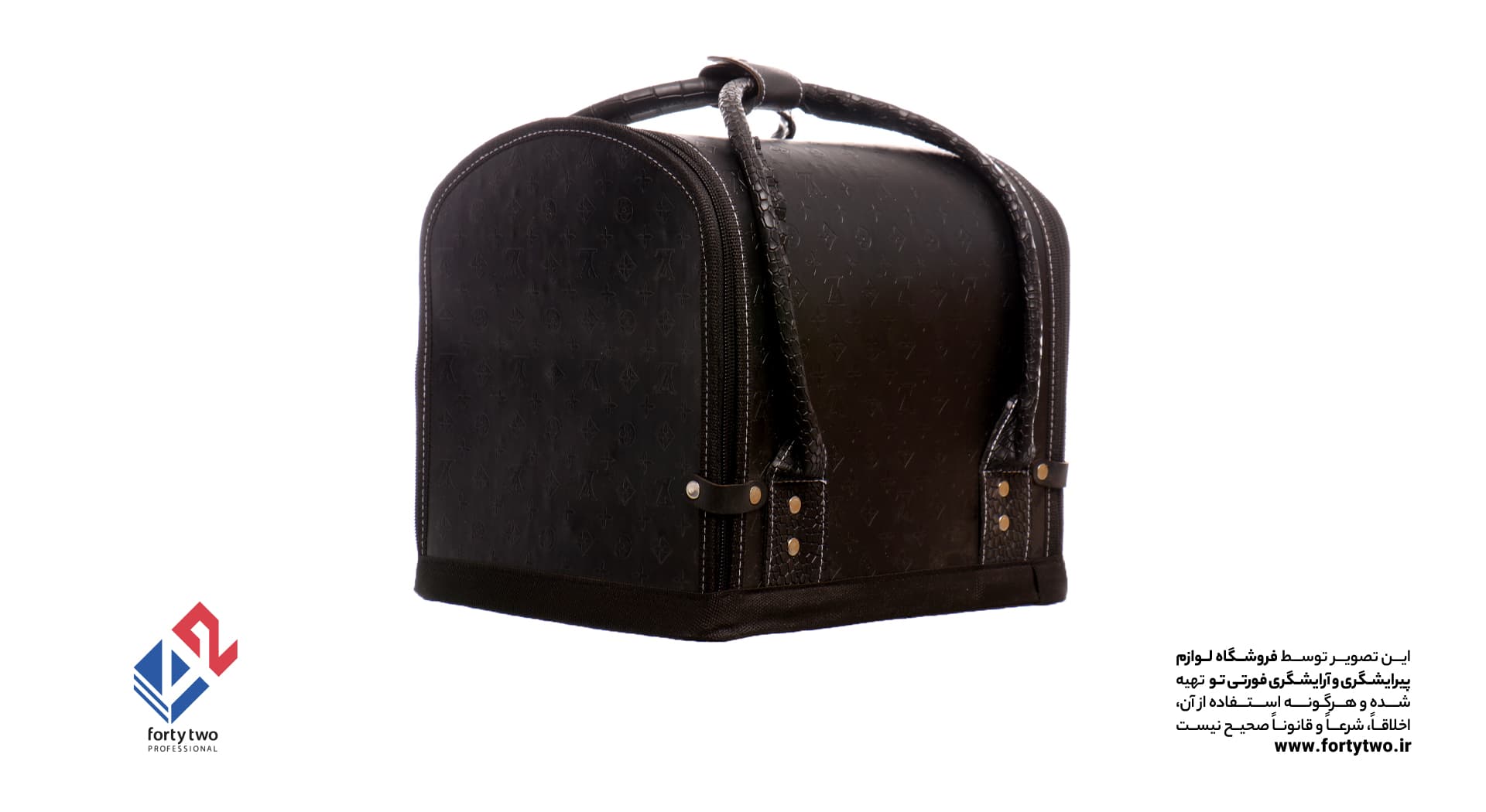 کیف جعبه ابزار آرایشگر LOUIS VUITTON مشکی — تصویر ۴