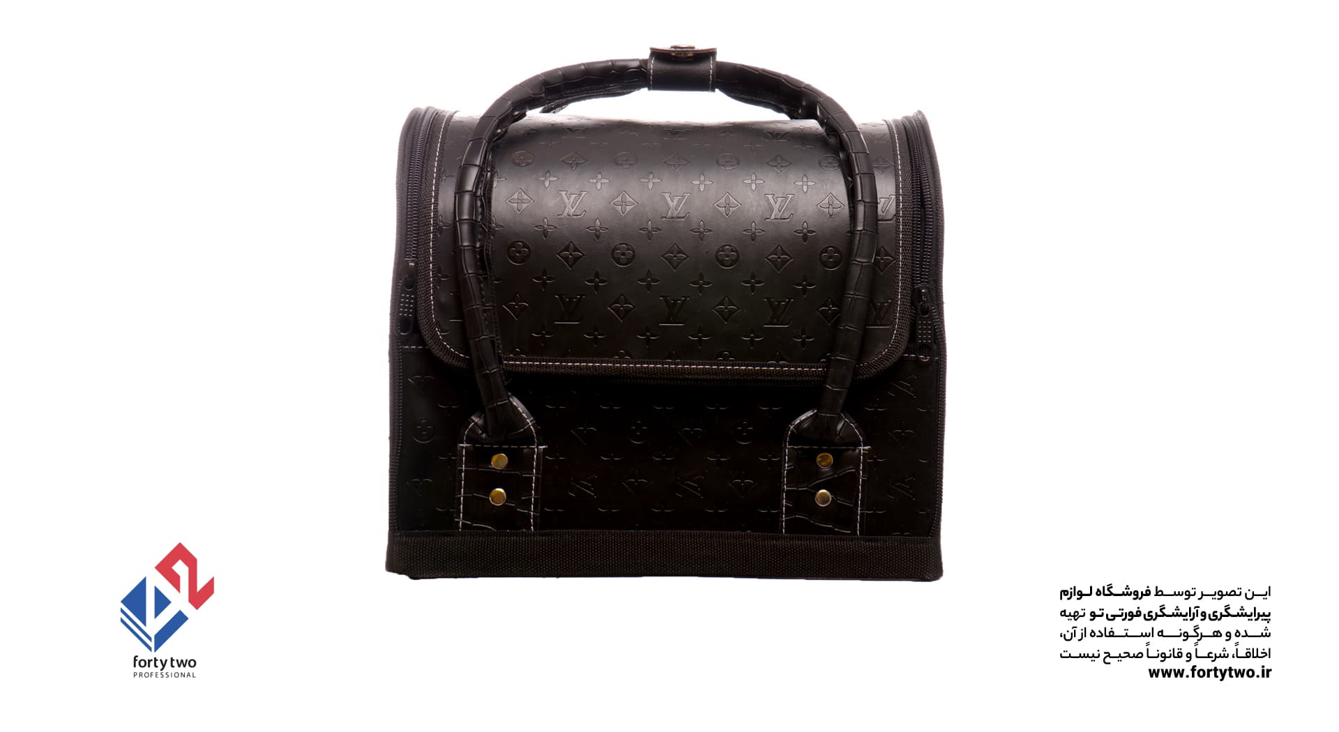 کیف جعبه ابزار آرایشگر LOUIS VUITTON مشکی — تصویر ۲