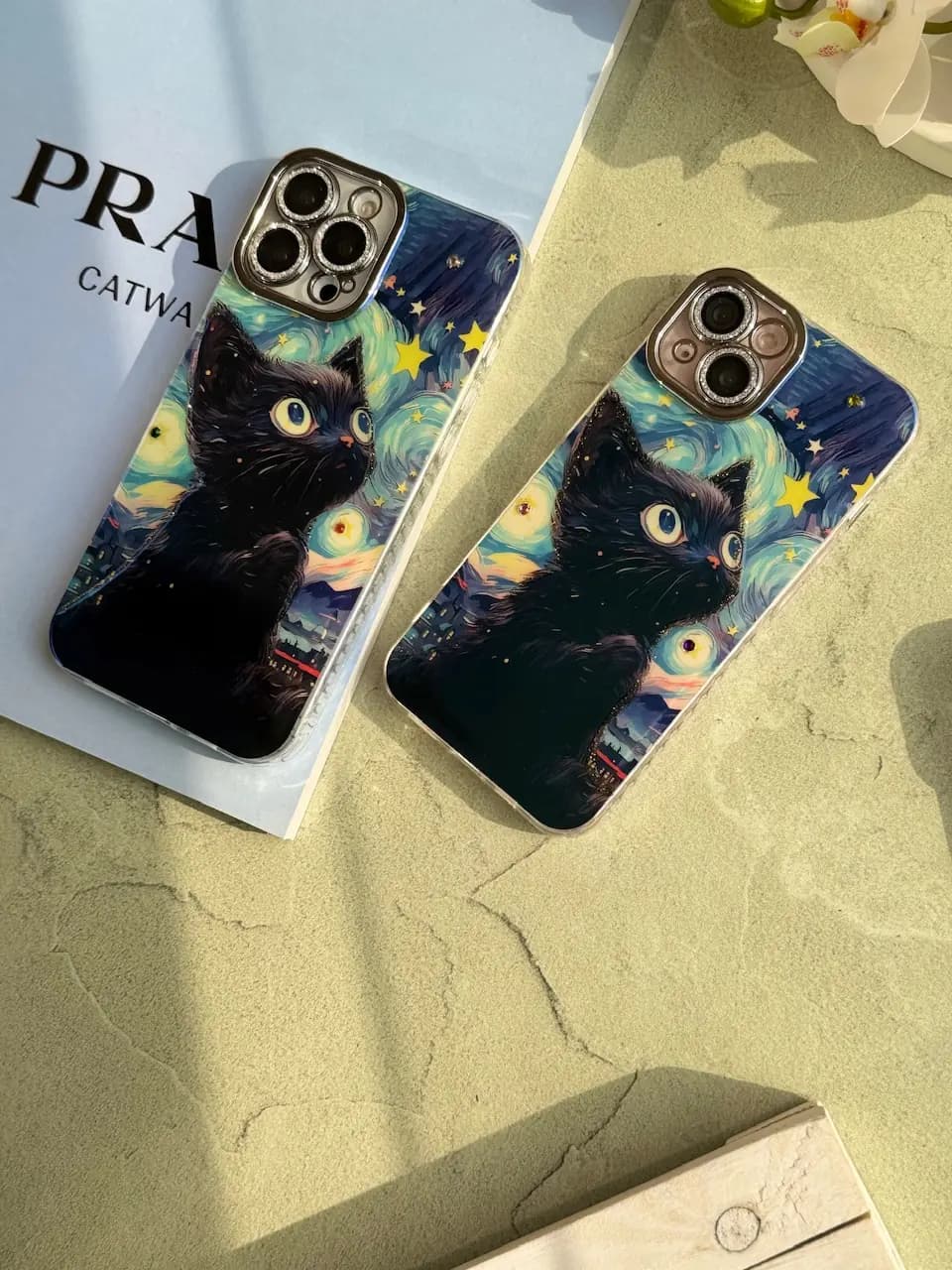 قاب گربه در شب پر ستاره — تصویر ۲