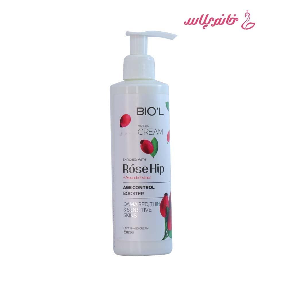 کرم مرطوب‌کننده بیول مدل (Rosehip) حاوی عصاره رزهیپ و آووکادو حجم 250 میلی لیتر