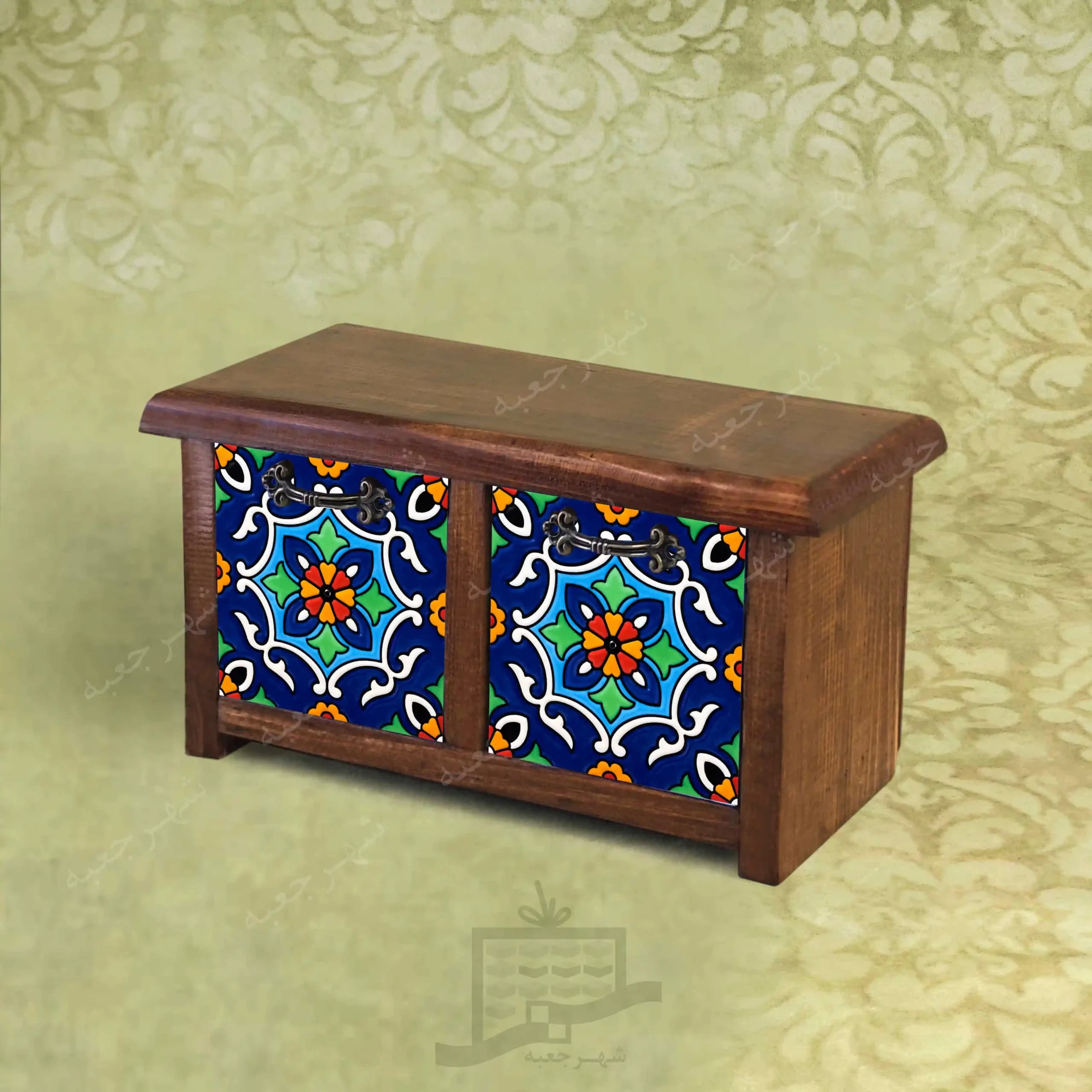 دراور چوبی (مدل B9.KK.2) رومیزی کشودار | استند کوچک فانتزی — تصویر ۲