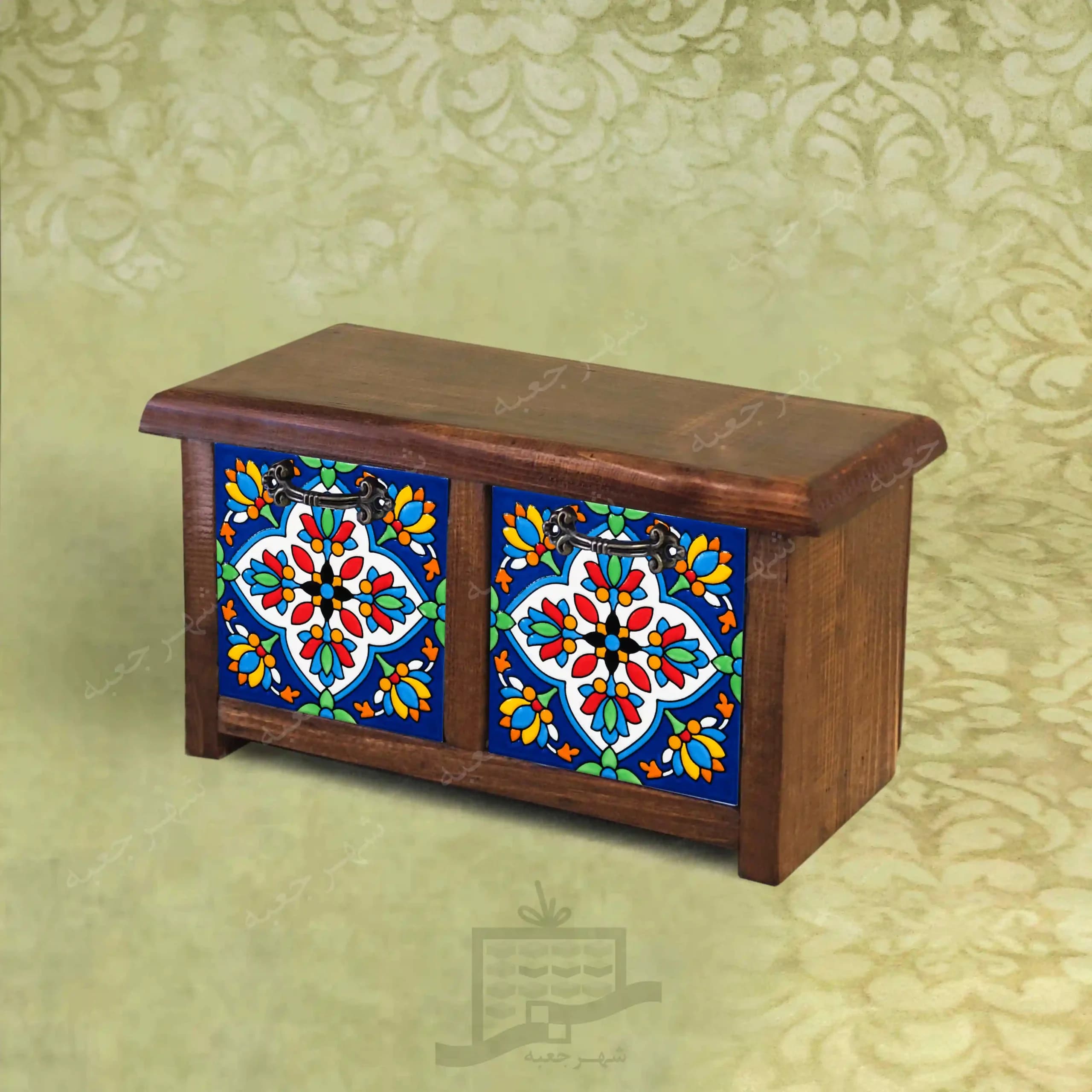 دراور چوبی (مدل B5.KK.2) رومیزی کشودار | استند کوچک فانتزی