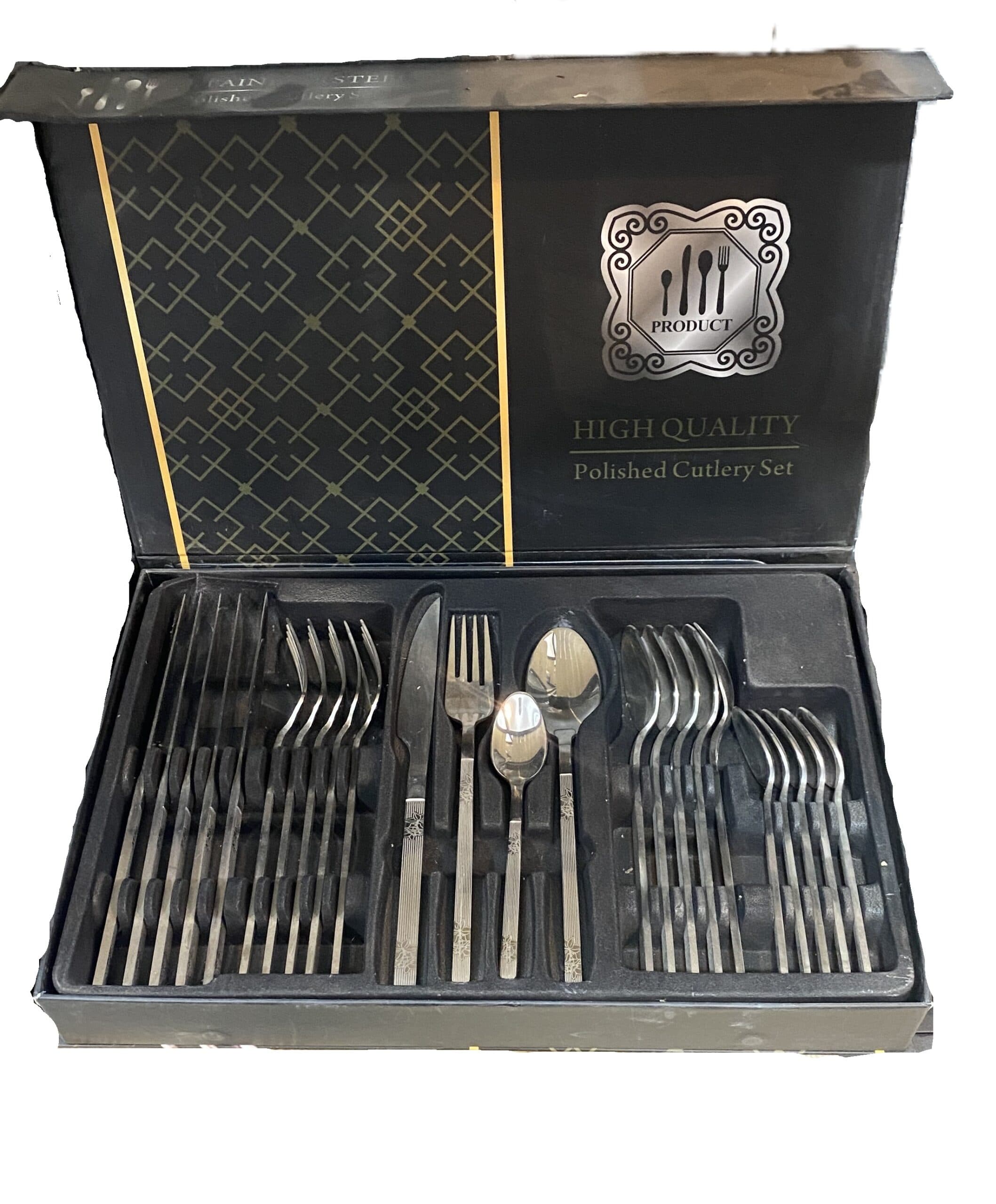 سرویس ۲۴ تکه قاشق و چنگال استیل ۶ نفره برند PRODUCI