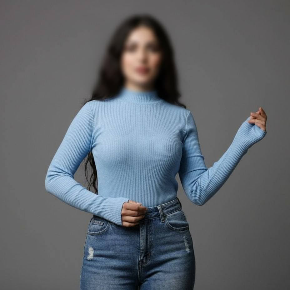 بلوز فینگردار یقه ۳ سانت بیسیک ( پک 6 عددی) — تصویر ۳