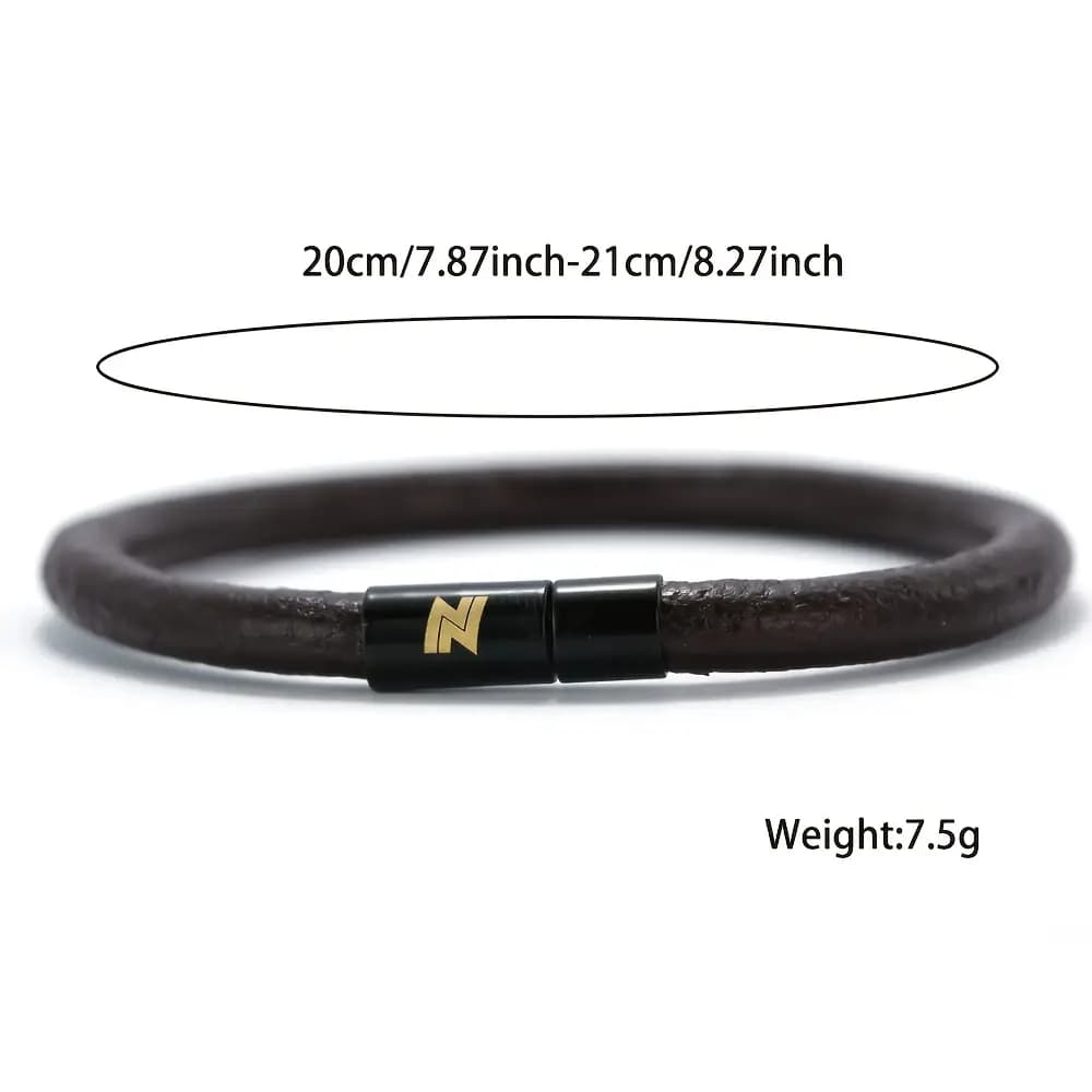دستبند طناب موم‌دار مشکی ۶ میلی‌متری با قلاب آسان — تصویر ۲