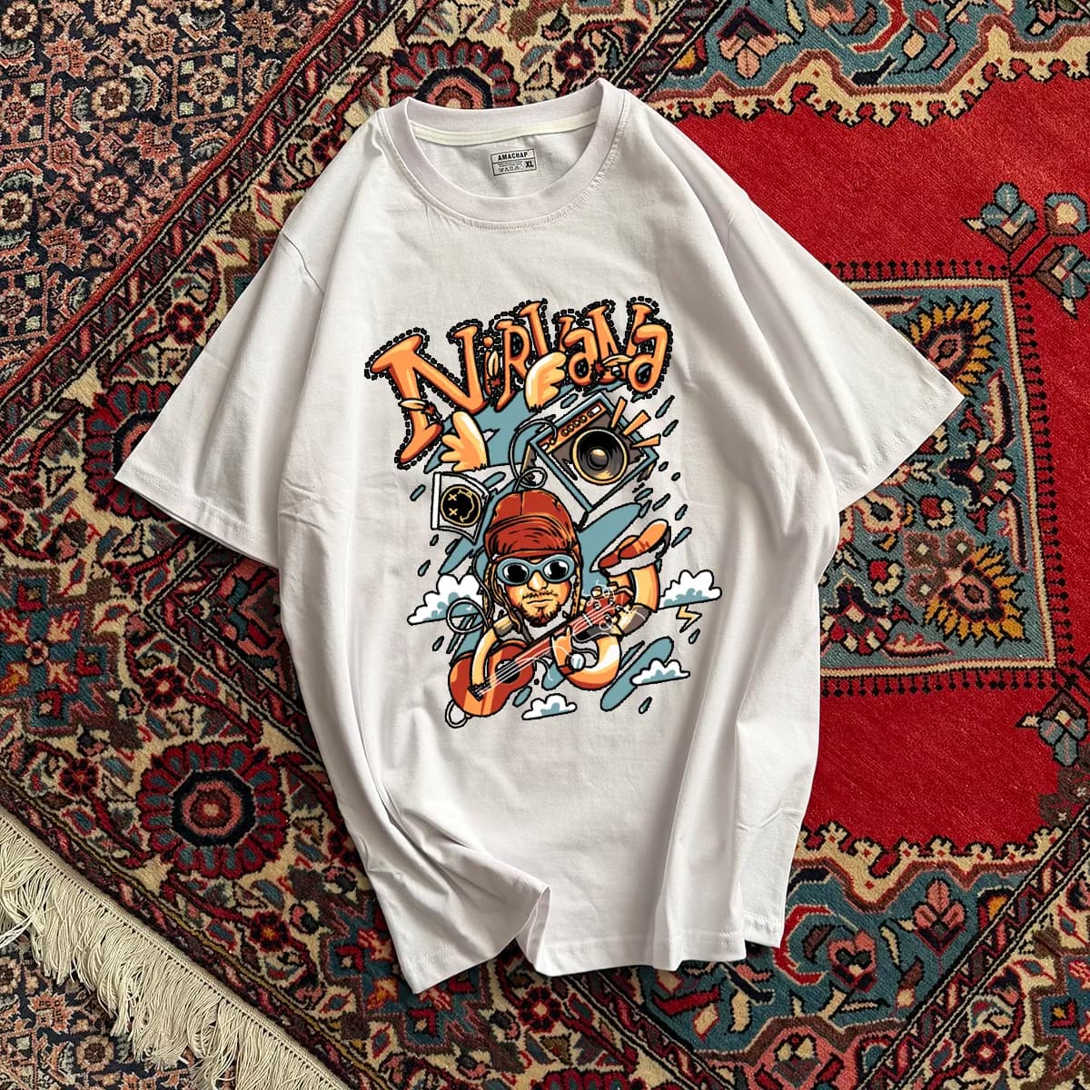 تیشرت نخ‌پنبه طرح نیروانا کمیک فان Nirvana Comic Fun — تصویر ۳